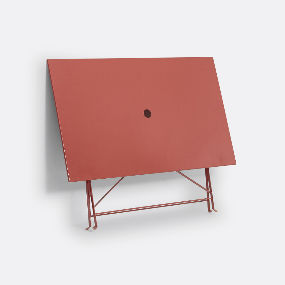 Table pliante rectangulaire, métal fer Ozevan