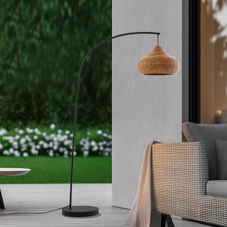 Luminaire de terrasse en bois traditionnel