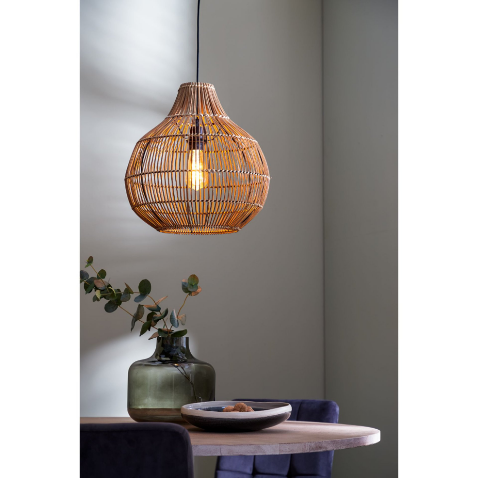 Lampe À Suspension Rotin PACINO
