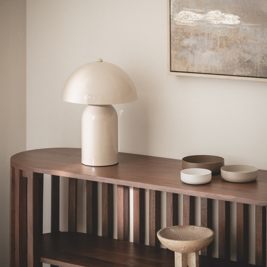 Lampe à poser champignon en métal- ARTO