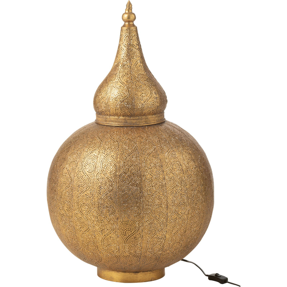 Lampe orientale en métal forme organique