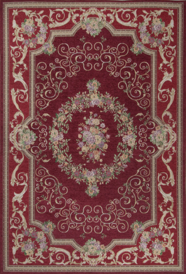 Tapis floral Flomi Florentina, tissé, plat