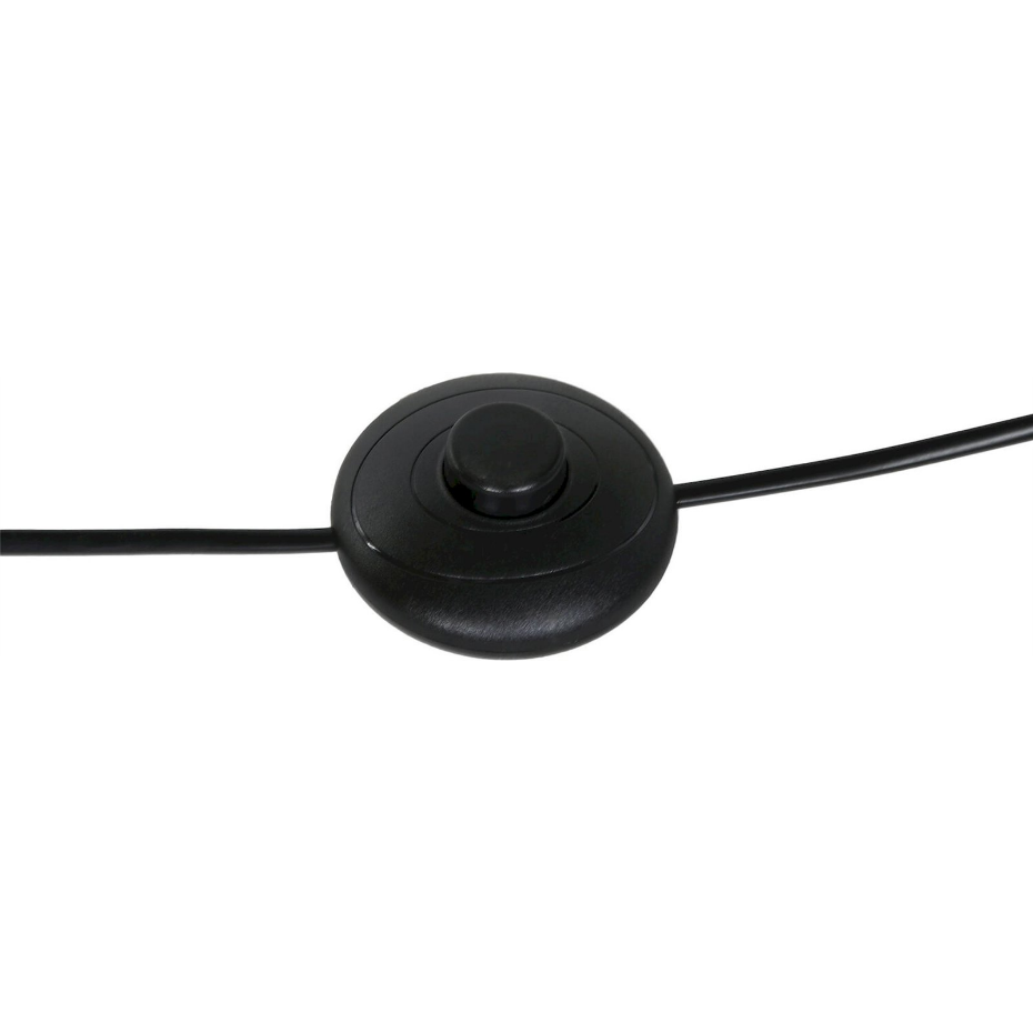 Lampadaire rond en céramique et lin style scandinave Scandi Mediterraneo