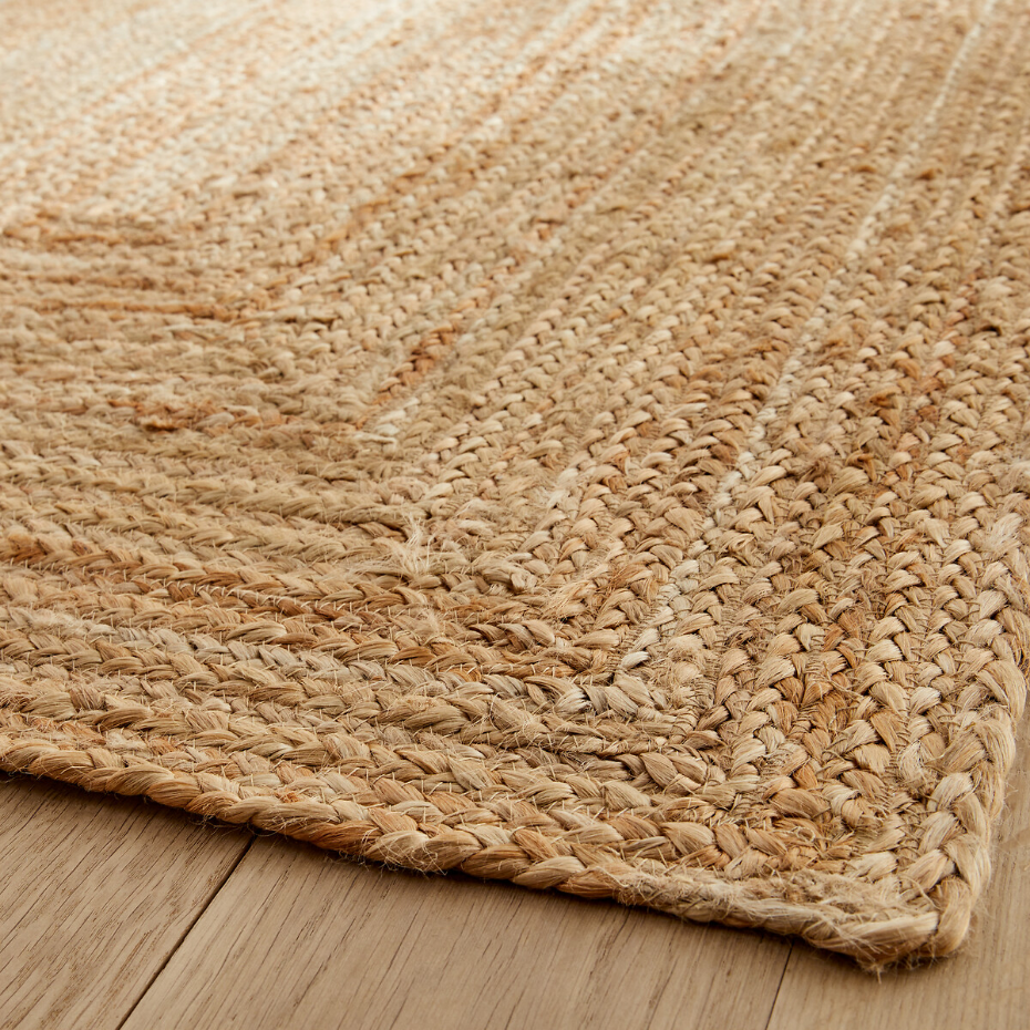 Tapis de couloir en jute, tressé main, Hempy