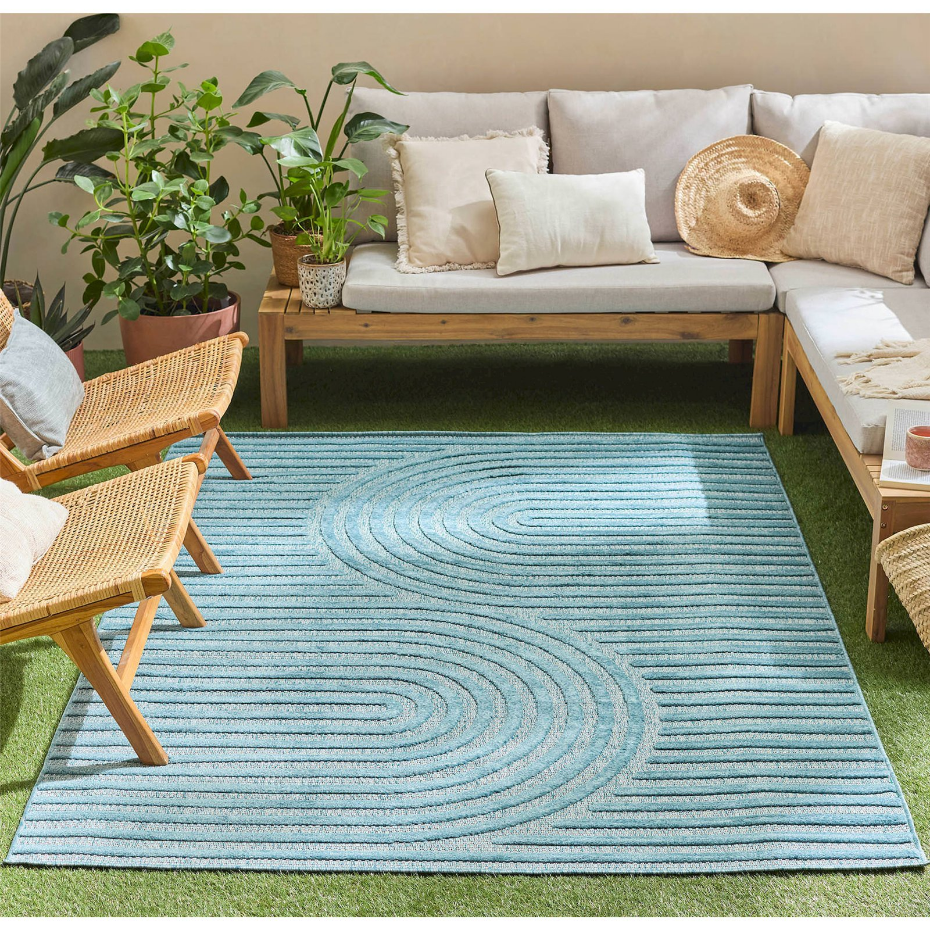 Tapis rectangulaire en polypropylène Santorini
