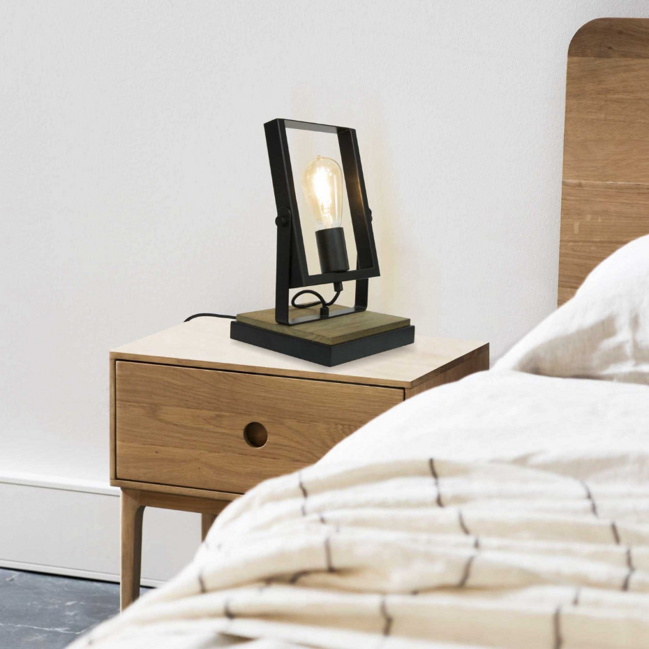 Lampe à poser en bois de hêtre et métal, NOOLI