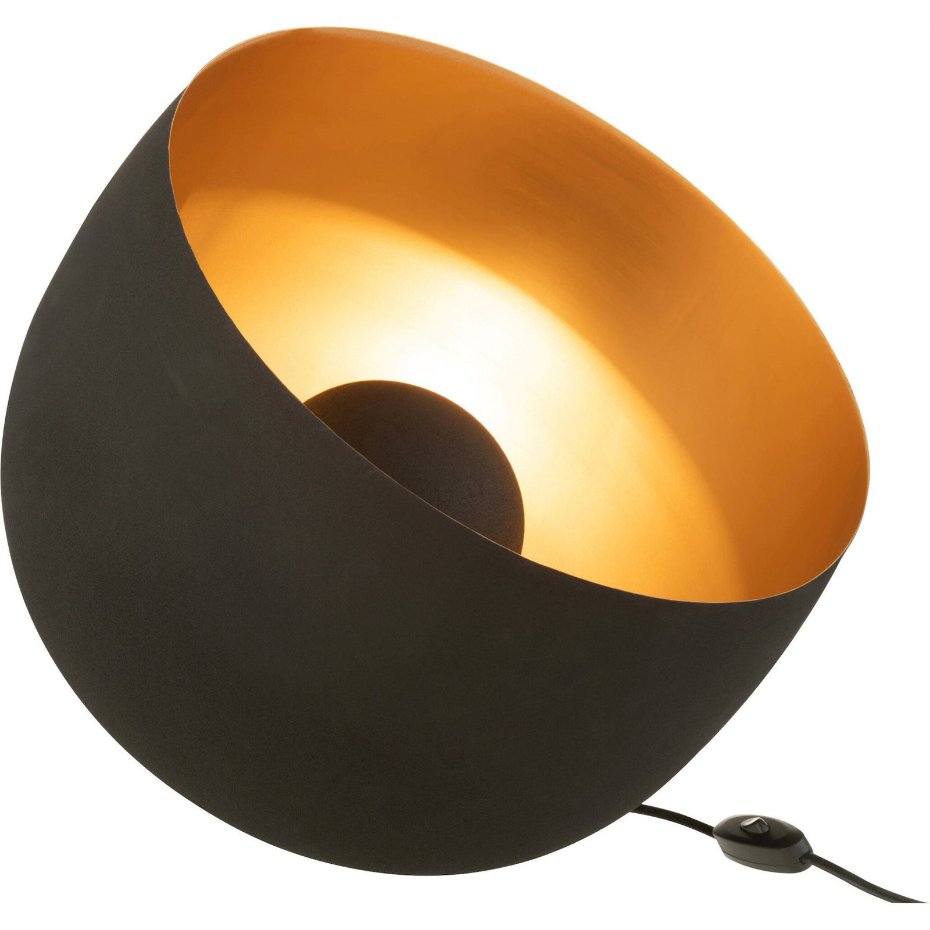 Lampe de salon ronde en métal