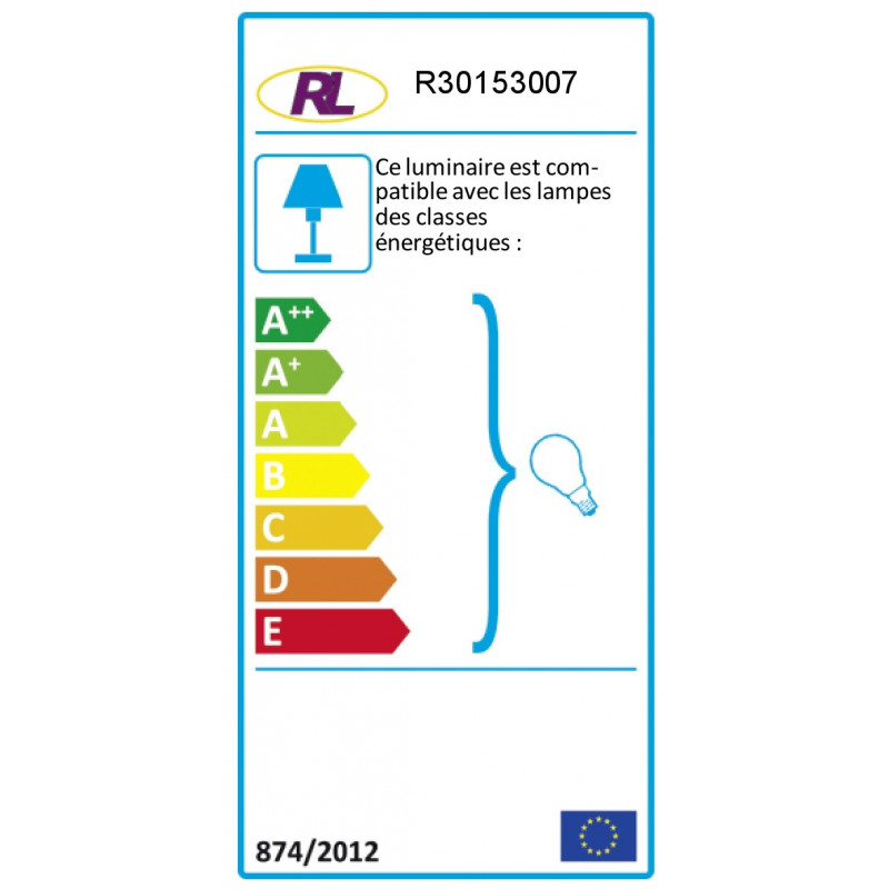 Suspension en verre design, D.25 , MOON