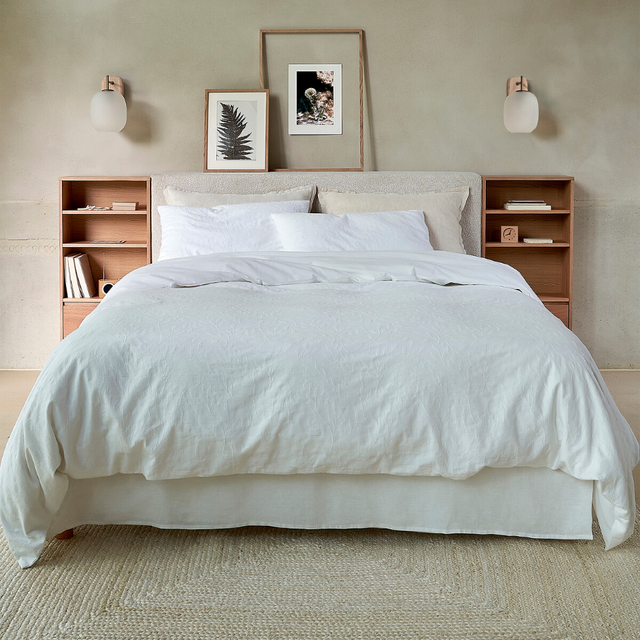 Tapis carré jute blanchi, Aftas