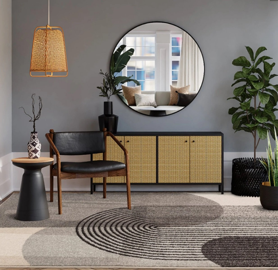 Tapis tissé plat moderne DISCO
