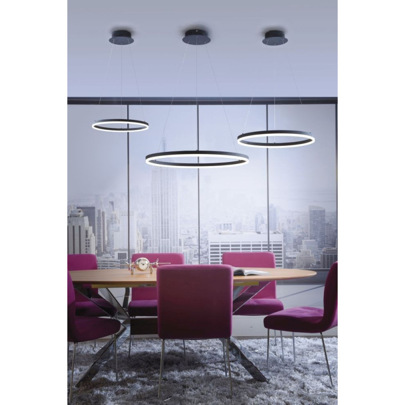 Suspension Led Gris Anthracite Dimmable Justine