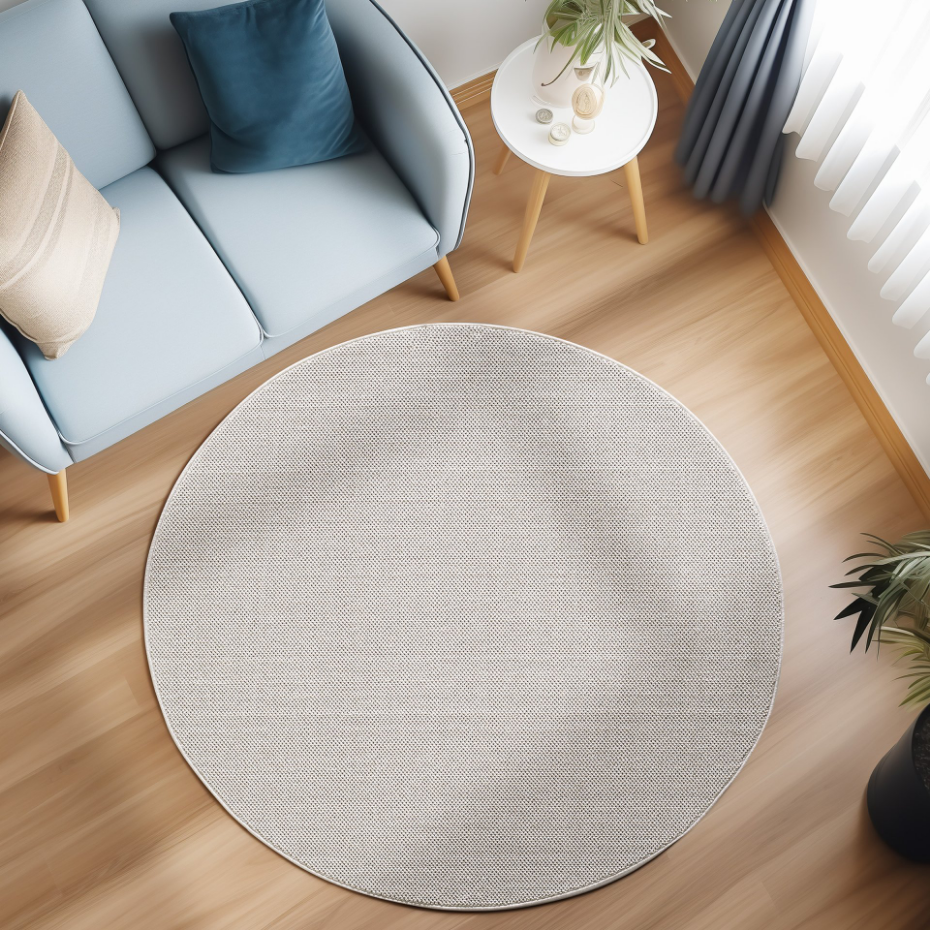 Tapis de salon rond tissé MORELIA