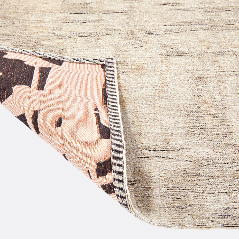 Tapis tissé plat motifs abstraits, Aruni 