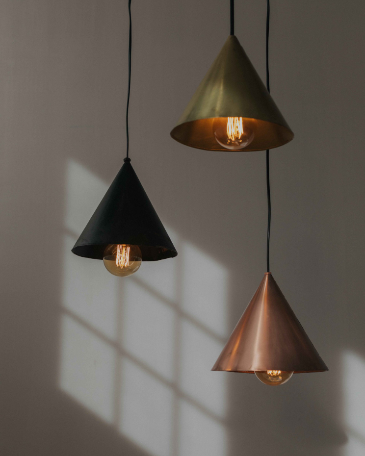 Lampe suspendue avec écran en fer - REMEI