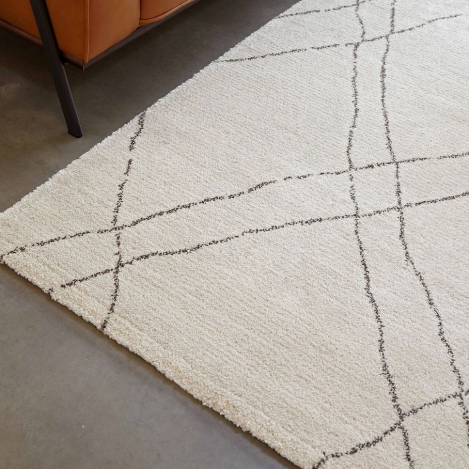 Tapis motif berbère à poils ras, ATLAS