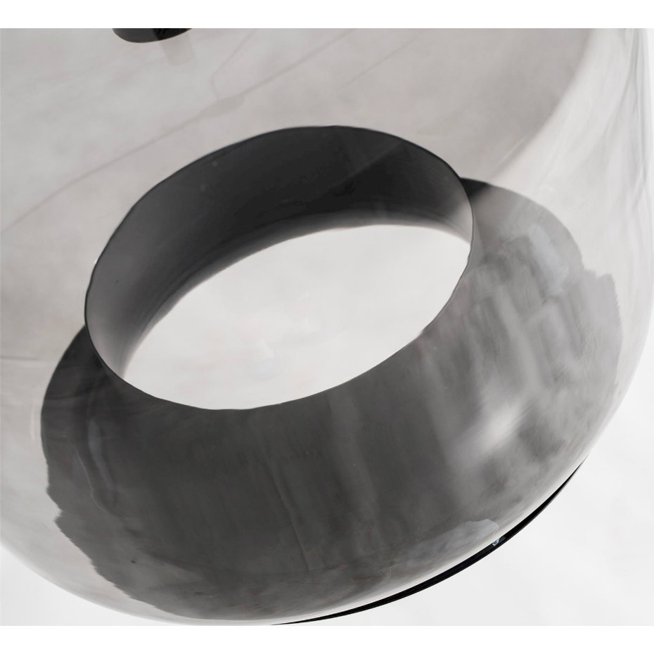 Lustre en cristal design contemporain translucide