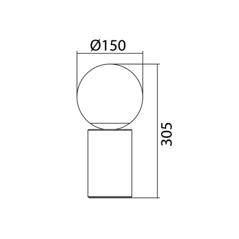 Lampe De Chevet Tactile Lobb Chrome Mat Et Boule Verre