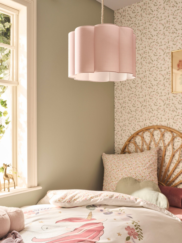Abat-jour fleur bicolore