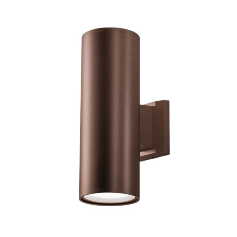 Applique haut et bas extérieure IP65 marron Tondo
