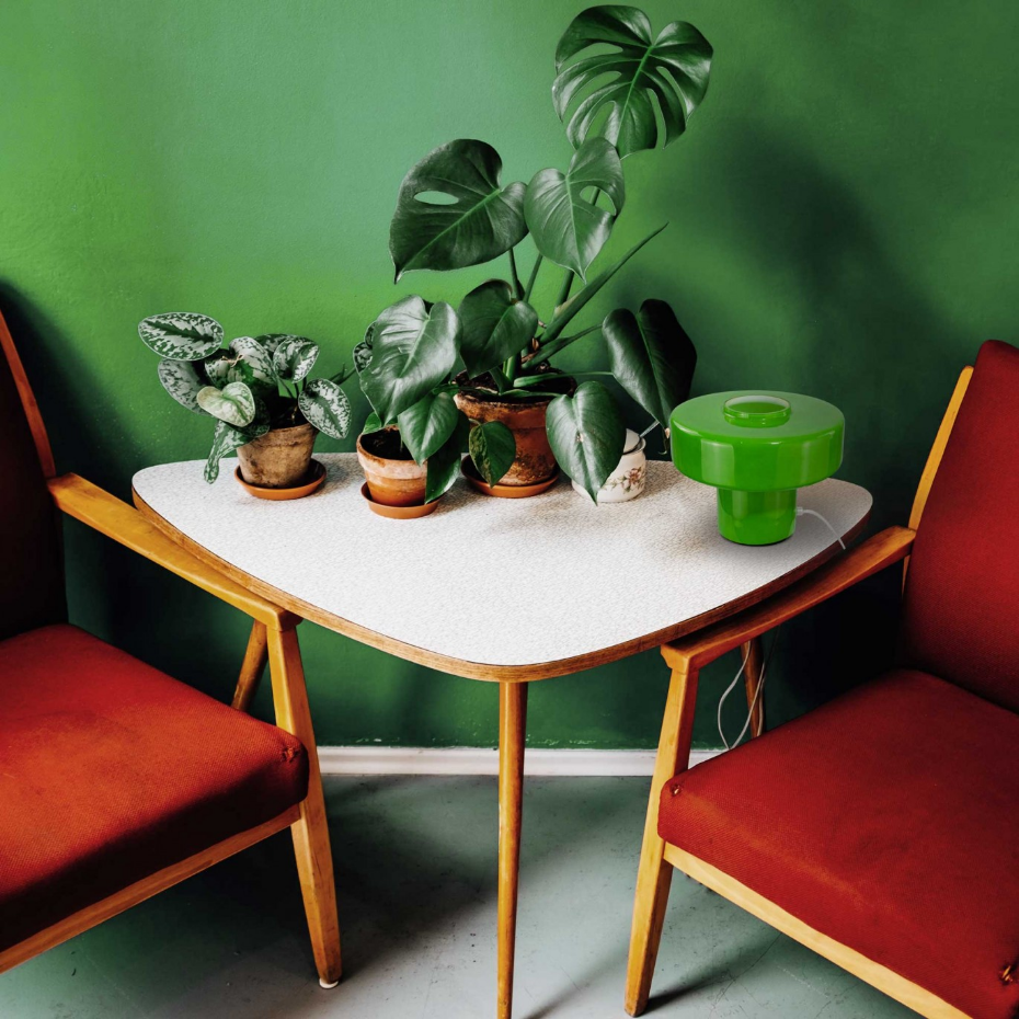 Lampe à poser en verre, FOZA