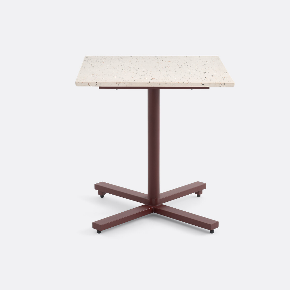Table de jardin, plateau rabattable en terrazzo, OPALA