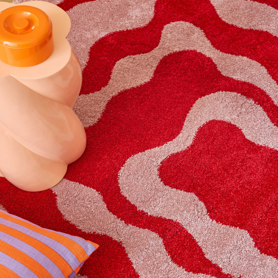 Tapis de salon rétro année 70 GROOVY