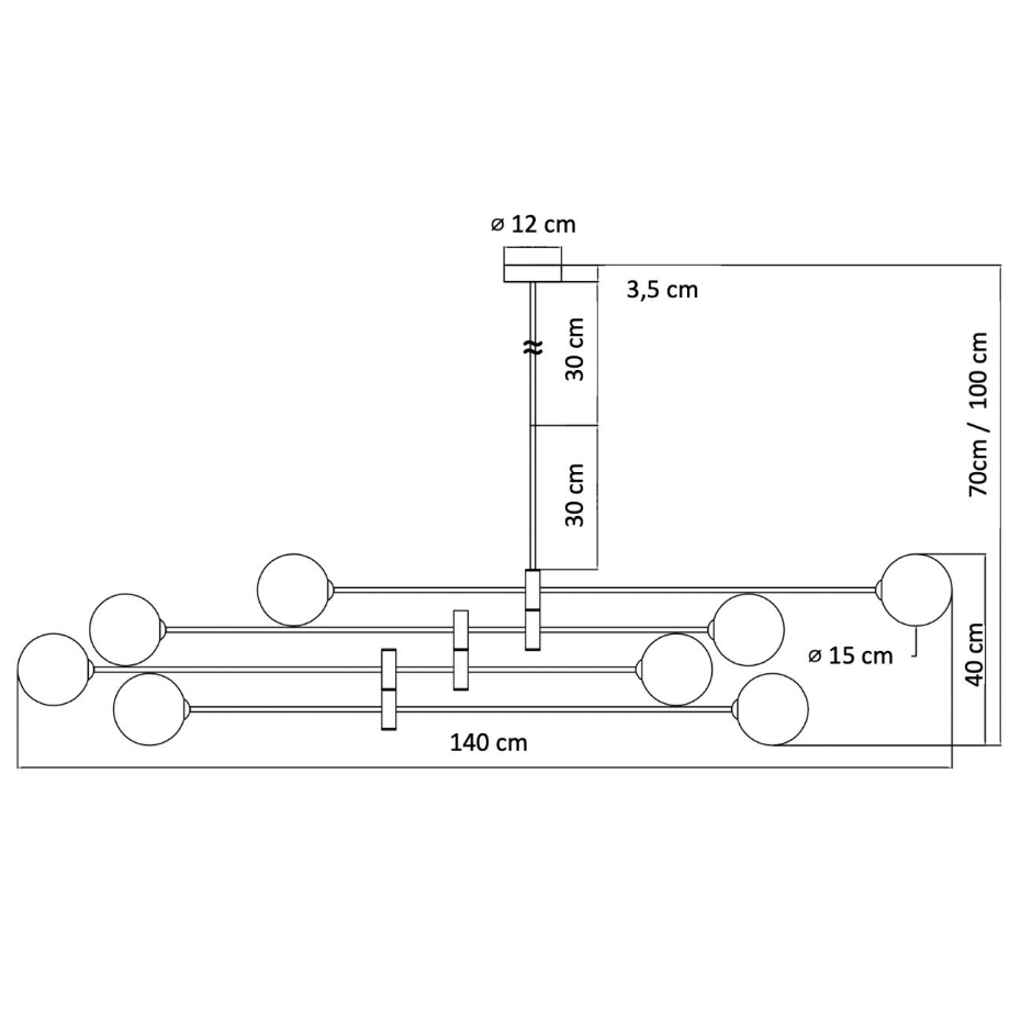 Grande suspension ultra moderne - RODIA