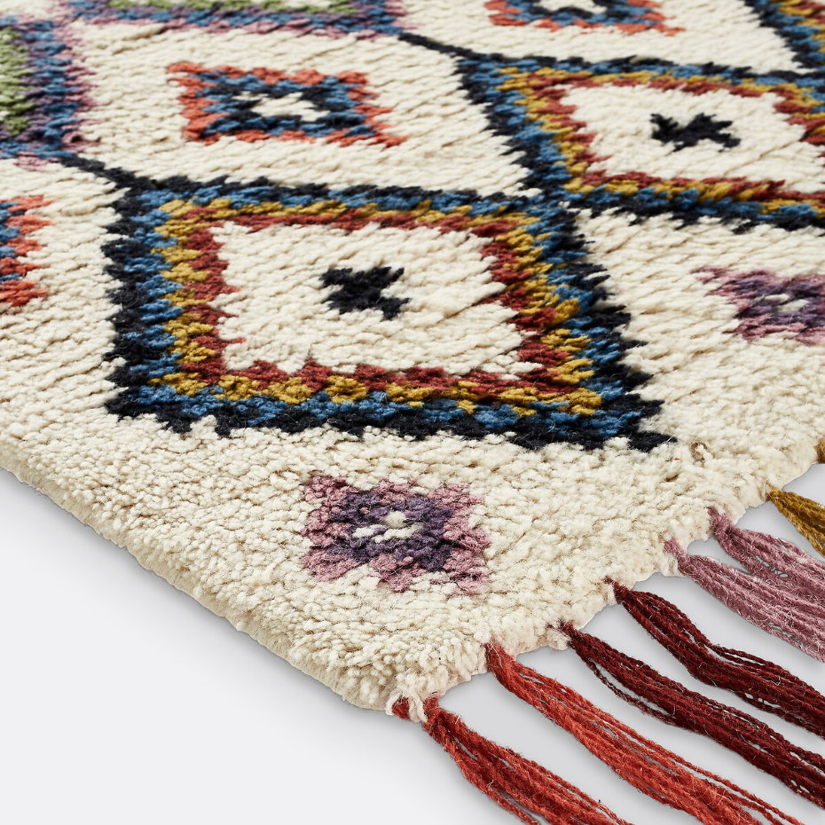 Tapis style berbère en 100% laine, Ourika