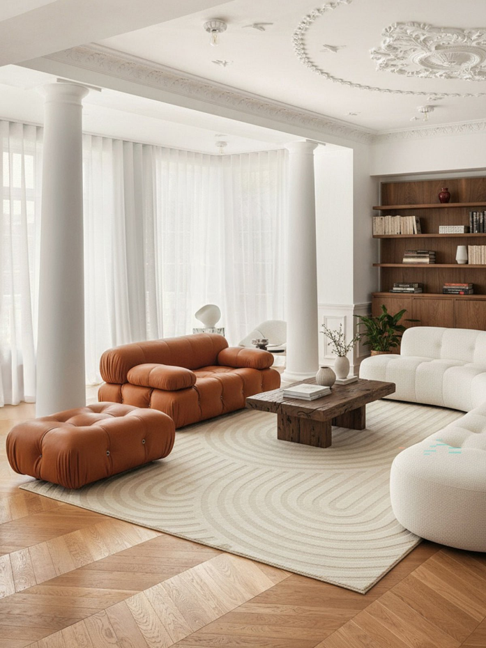 Tapis doux et confortable et graphique ARCADE