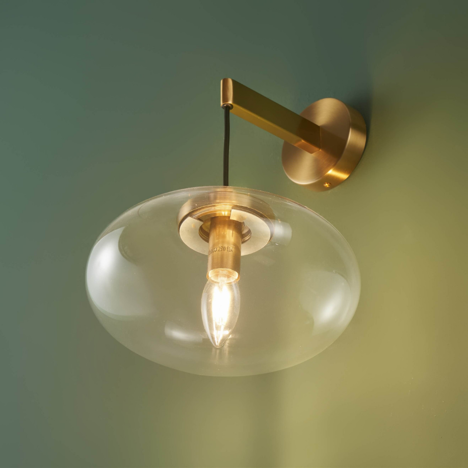 Applique bulle verre transparent - MILENZO