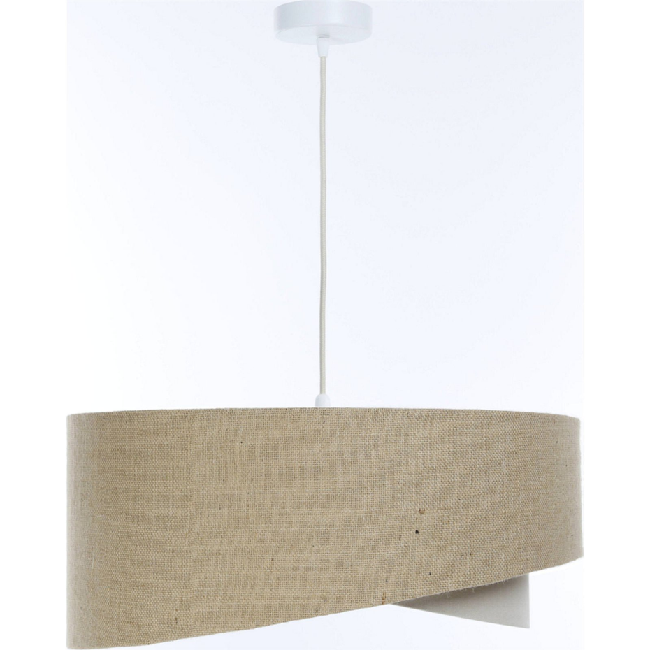 Suspension en lin et chanvre ronde Boho