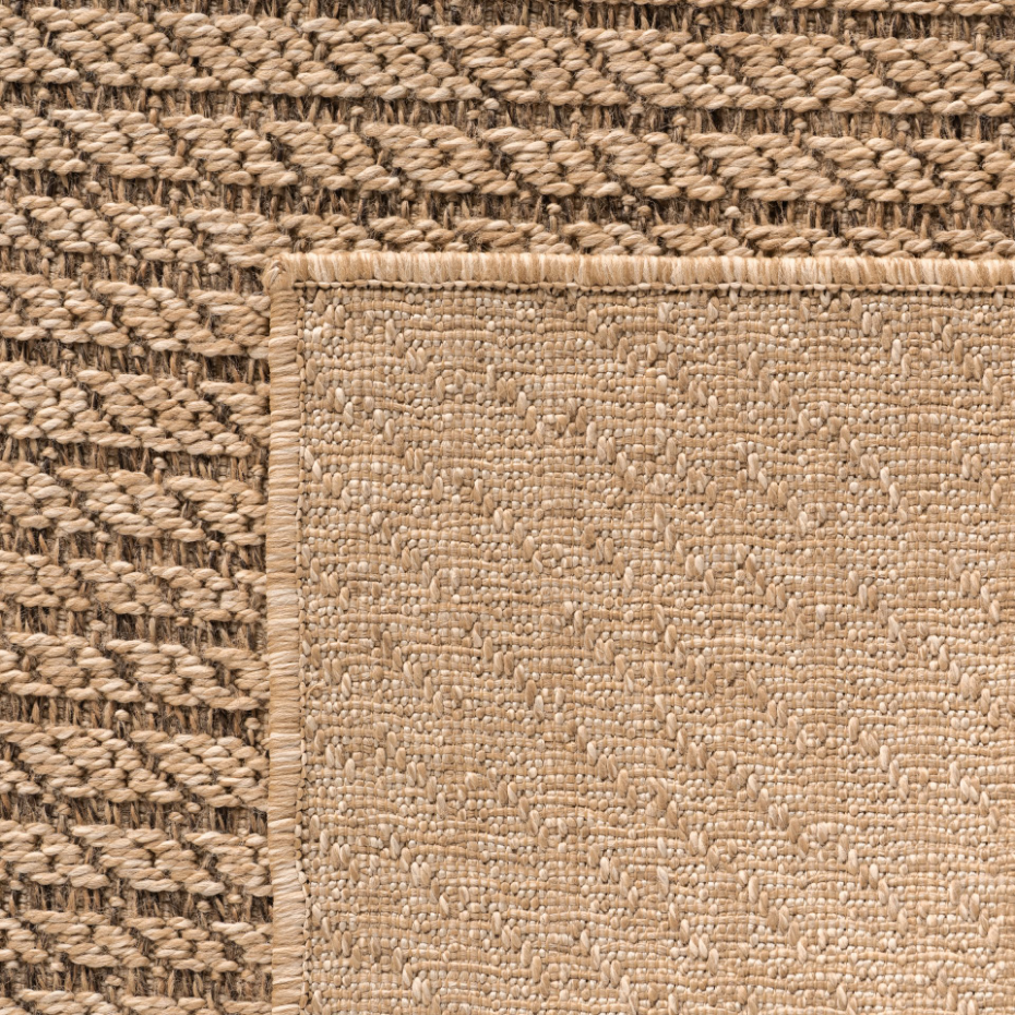 Tapis design intérieur extérieur effet jute LINORA
