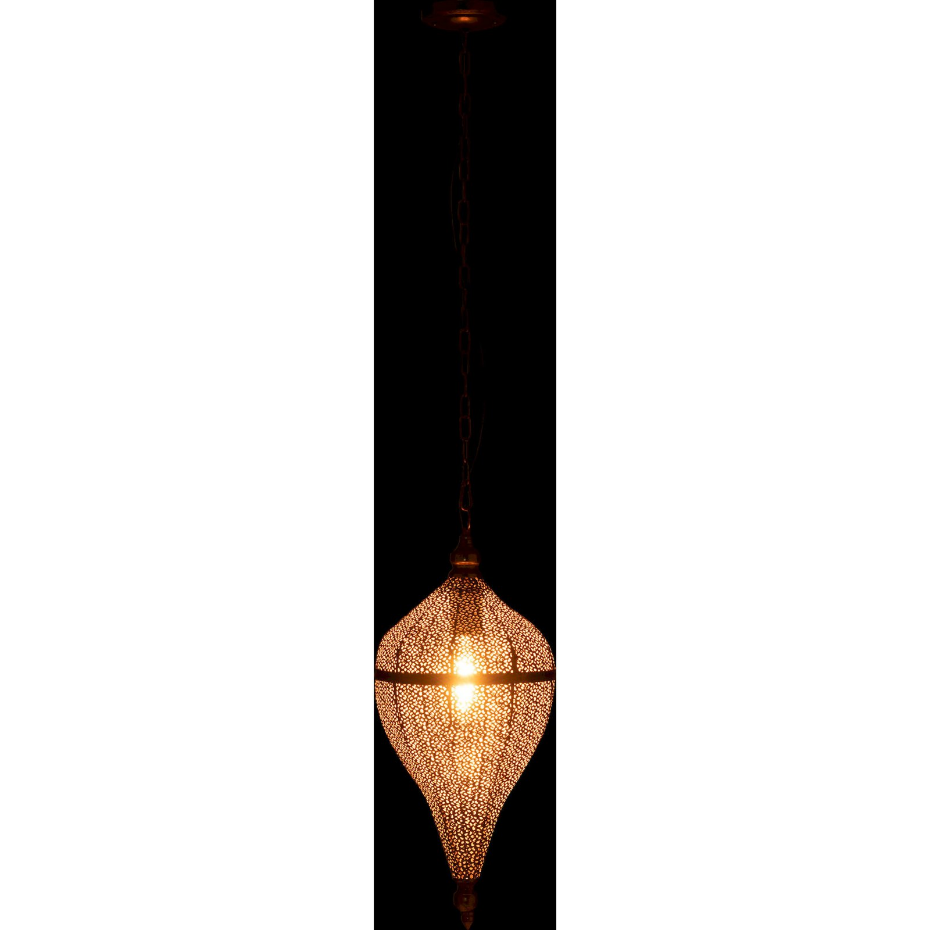 Suspension goutte en métal pour salon