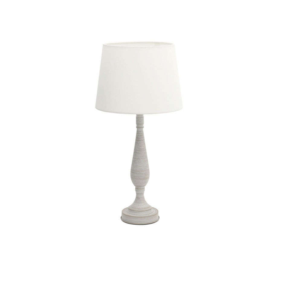 Lampe en métal et lin, DROUMA
