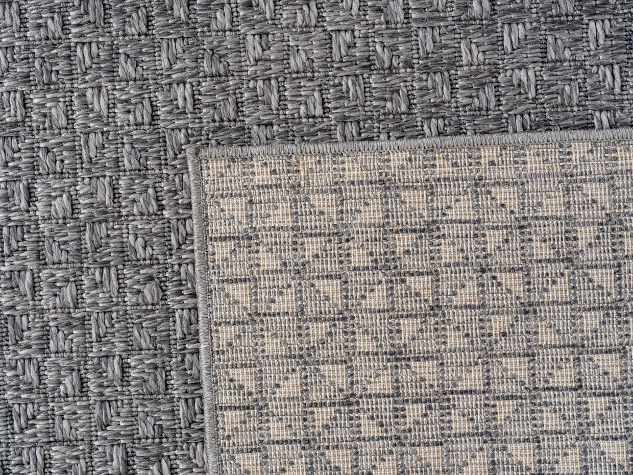 Tapis intérieur extérieur tissé uni NEREA