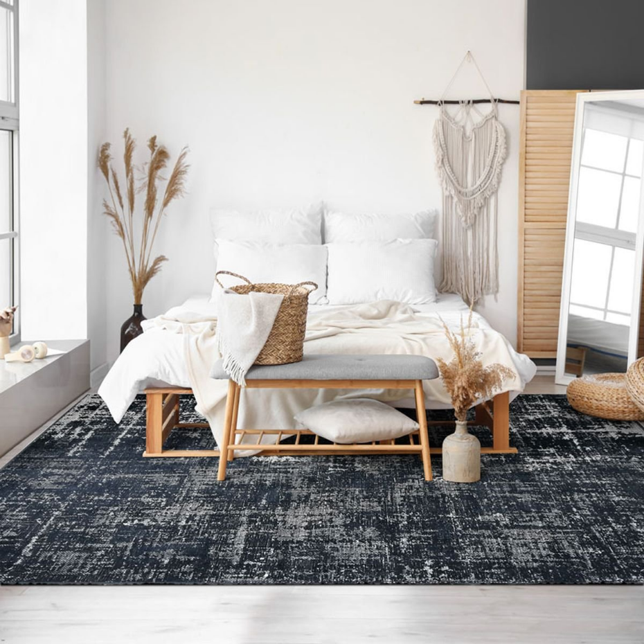 Tapis salon vintage chic effet vieilli STELLE