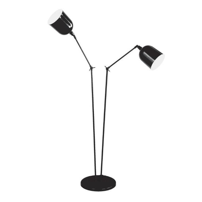 Lampadaire design en métal industriel, TWIN LS