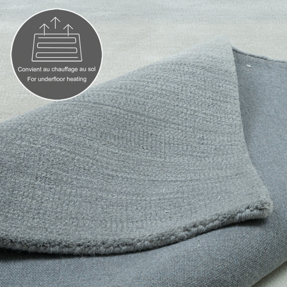 Tapis tissé main en couleurs vives et dégradé - Wool comfort
