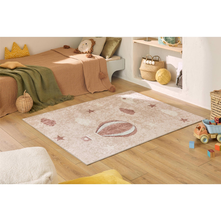 Tapis rectangulaire en polyester HAPPY