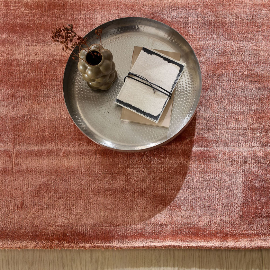 Tapis en viscose brillant tissé main - Star