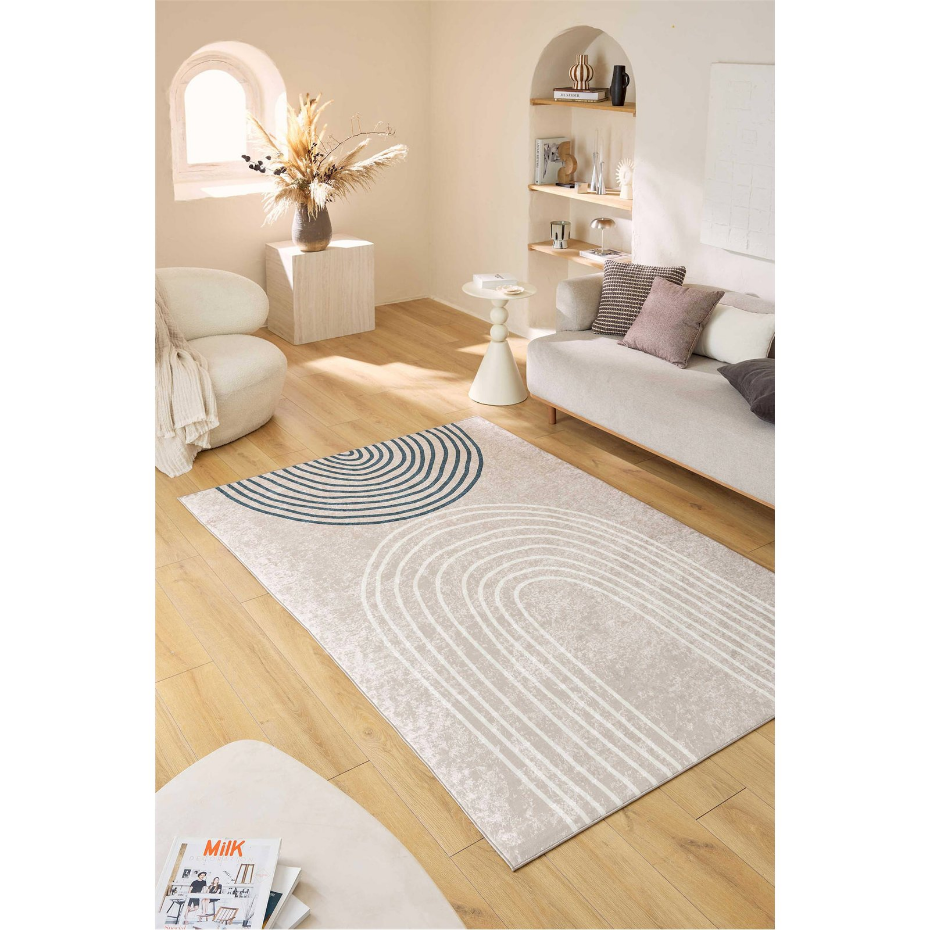Tapis rectangulaire en polyester Grege