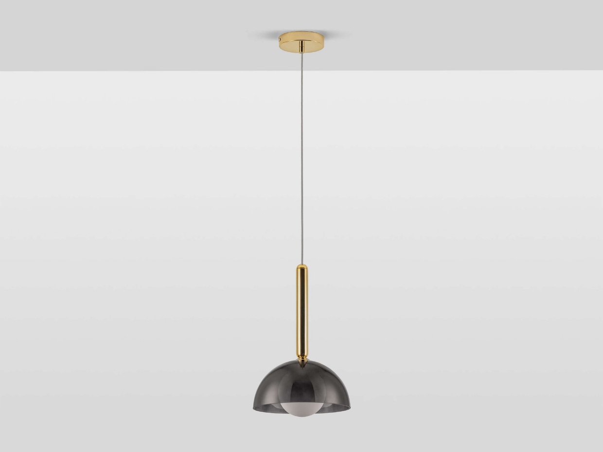 Plafonnier suspension en verre bombé