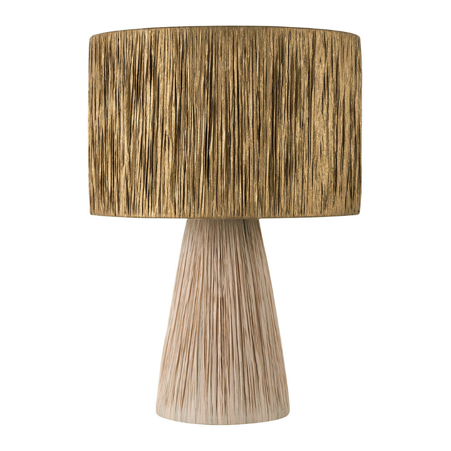Lampe en raphia