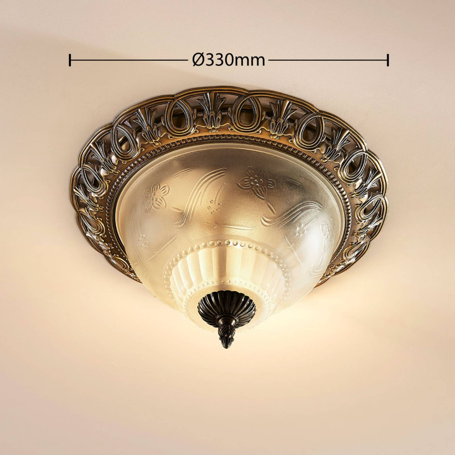 Plafonnier en verre antique, Anni