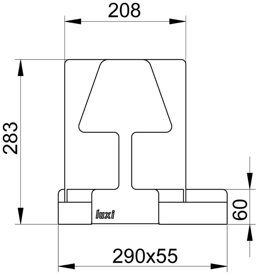 Lampe design en métal