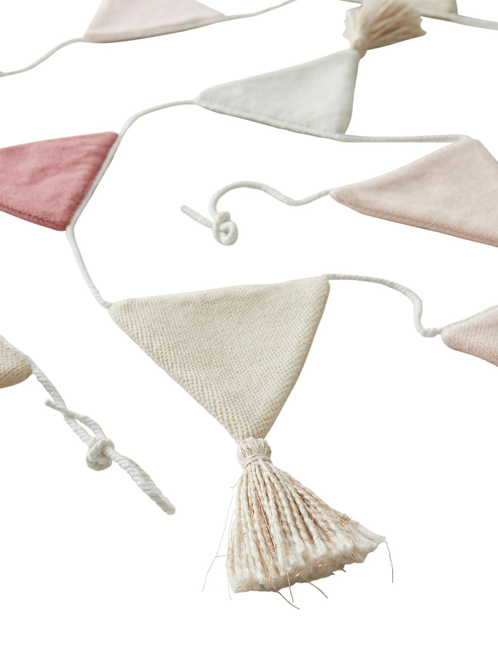 Guirlande fanions tricot