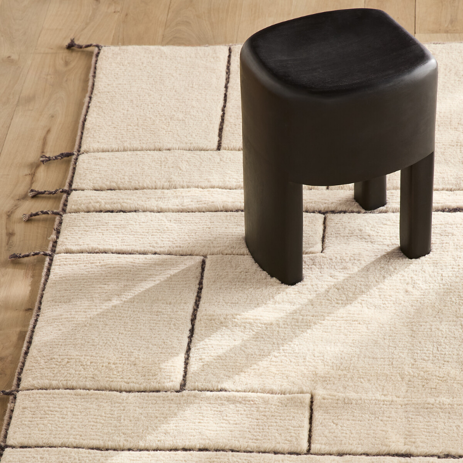 Tapis noué main, 93% laine, Stauro