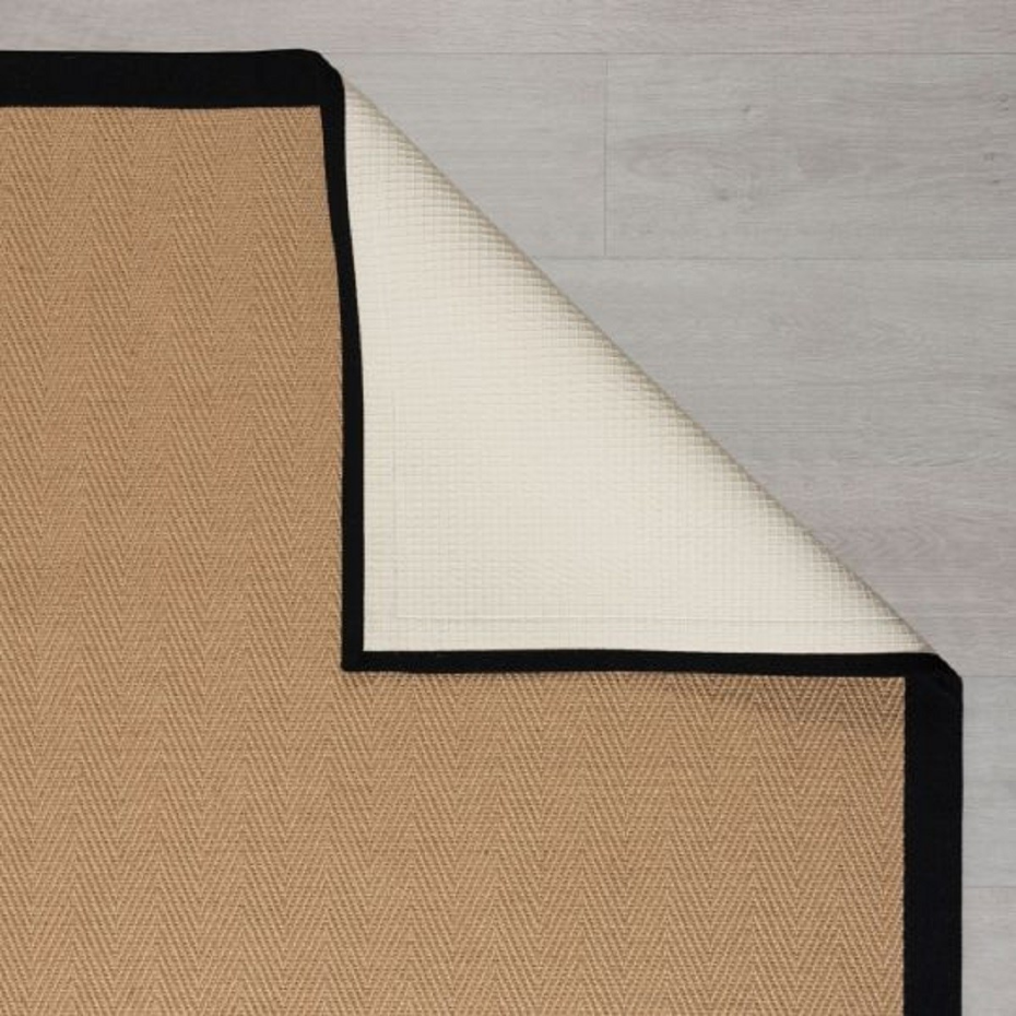 Tapis salon et chambre moderne en jute RIKA