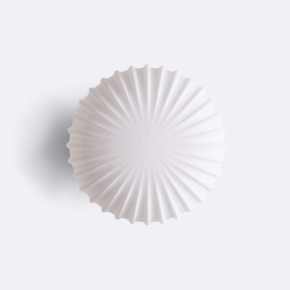 Plafonnier ou applique, en laiton et verre opaline, AMIA