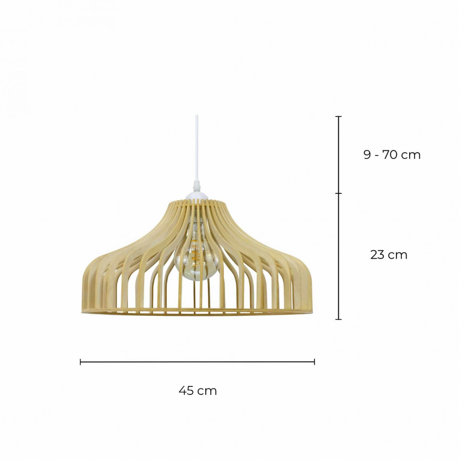 Suspension en bois de tilleul, HISTONE